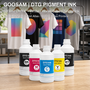 Encre pigmentée numérique textile CMYK blanche pour imprimante Kornit Avalanche 951 compatible, haute qualité, vente en gros pour T-shirts - Product Image 1