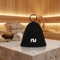 Chapeau de sauna en laine 100 % bio, léger et résistant à la chaleur, en feutre épais, pour hommes et femmes, idéal pour la banya et le spa – Fournisseur direct usine