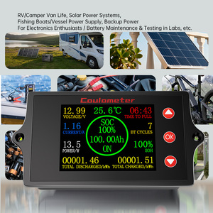 جهاز اختبار بطارية Peacefair 12v 24v 48v 0-500A بطارية ليثيوم E-bike دراجة نارية كهربائية بطارية الجهد الحالي مراقب السعة - Product Image 1