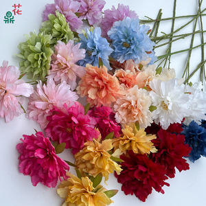 ดอกโบตั๋นผ้าไหมประดิษฐ์ ก้านเดี่ยว สีสันสดใส สมจริง สำหรับตกแต่งงานแต่งงาน - Product Image 1