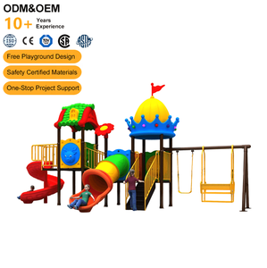 CE-gecertificeerde kinderspeelset van kunststof voor buitengebruik, geschikt voor resorts, parken en achtertuinen. - Product Image 4