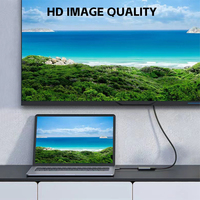 Cable Adaptador USB C a HDTV, Tipo C a HDMI 4K 30Hz, Convertidor Hembra con Revestimiento de PVC para Monitor de PC, Reproductor de DVD