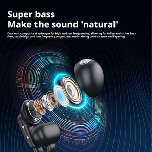 Nuevos Auriculares Inalámbricos E62 OWS con Clip <span class=keywords><strong>para</strong></span> Oreja, BT 5.3, Ultraligeros, IPX3, Deportivos, <span class=keywords><strong>para</strong></span> Correr y Ciclismo, con Cancelación de Ruido - Product Image 2