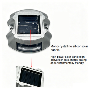 Luz Solar para Señalización Vial, Marcador Reflectante LED de Doble Cara, Tipo Ojo de Gato, para Exteriores - Product Image 4