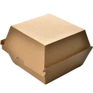 Wholesale new design corrugated packaging burger and fries box