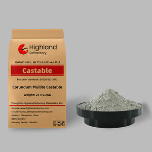 Mortier réfractaire coulable en corindon-mullite à haute réfractarité personnalisable 5 kg pour four industriel - Product Image 4