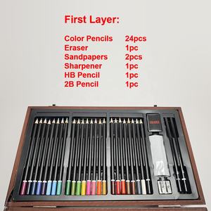 AUREUO 140 en 1 Crayons Pastels à l'huile Crayons <span class=keywords><strong>de</strong></span> <span class=keywords><strong>couleur</strong></span> Comprimés d'aquarelle Ensemble <span class=keywords><strong>de</strong></span> peinture d'artiste <span class=keywords><strong>de</strong></span> haute qualité - Product Image 4