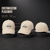 Casquette de baseball ajustable en polyester/coton à 6 panneaux avec broderie personnalisée - Accessoire de mode pour le style professionnel et urbain