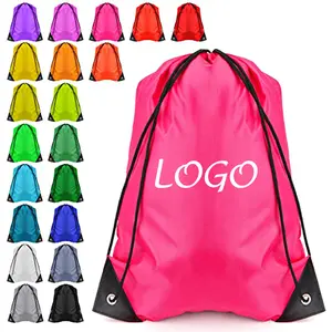 Mochila de poliéster con cordón para Yoga, deporte, gimnasio y viajes, barato, Original, de fábrica