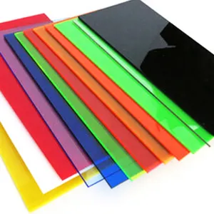 HUASHUAITE — feuilles acryliques colorées, 100 pièces, matériel de fabrication chinoise pour panneau extérieur, 5 mm