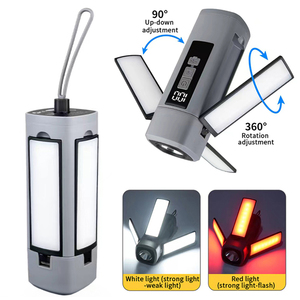 Folding Camping Lamp <b>Rechargeable</b> Tent Hanging Light Portable <b>Flashlight</b> Multifunction Table Lamp - Product Image 5