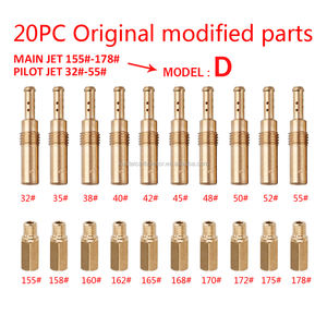 20個/セット キャブレター メインジェット / スローパイロットジェット キット 京浜 ニビ NSR PWK PWM PE KSR OKO KOSO FCR FCR-MX PJ 99101-357用 - Product Image 5