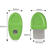 Oeufs de puces rainurés promotionnels Terminator Nit Free Kids Rid Head poux enlever les poils en plastique Peigne de toilettage pour animaux de compagnie Peigne à poux pour chien et chat