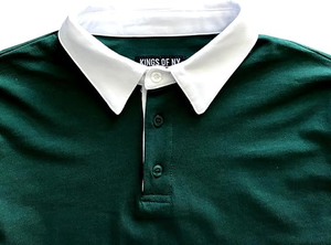Tonton Sports <span class=keywords><strong>Rugby</strong></span> personnalisé à manches longues classique Old School rayé Polo Grreen t-shirts pour hommes Heavy Rugger fort vert - Product Image 3
