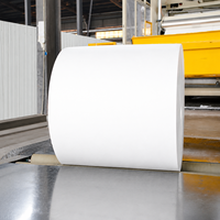 Matériau d'étiquettes en papier couché auto-adhésif en rouleau jumbo 1080 mm 1530 mm, colle acrylique, directement de l'usine