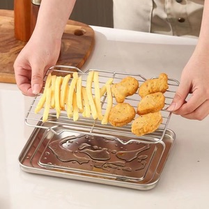 Stainless Steel Grill Rack Oven Wire Rack Heavy Duty Food Grade Portable Easy Clean Rust Proof BBQ Accessories - Product Image 4