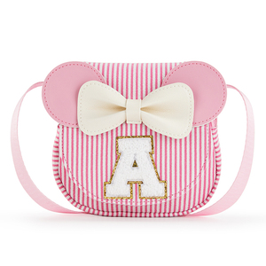 Sweet Princess Style Kids Pearl Handbag Small Flower Decoration Crossbody Shoulder <b>Purse</b> Girls Daily Coin Storage Bag - Product Image 2