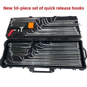 Nouveau modèle ZR – Acier de qualité professionnelle pour crochet à dégagement rapide – Kit de 50 pièces pour la réparation des bosses de <span class=keywords><strong>carrosserie</strong></span> et la réparation de tôles automobiles - Product Image 1
