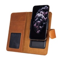 Funda de teléfono móvil de cuero con cinta adhesiva 3M, clip Universal, BILLETERA, tarjetero, para todos los modelos de teléfono