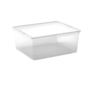 CONTENEDOR DE PLÁSTICO TRANSPARENTE TIPO C, 37X26 H. 14CM, 11LT - Product Image 1