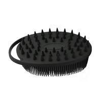 Cepillo de Masaje para Cuero Cabelludo de Silicona Ecológico con Logotipo Personalizable y Entrega Gratuita, Champú Natural para Mascotas, Exfoliante para Cara y Cuerpo