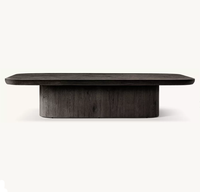 Table basse rectangulaire décorative moderne RH Oslo Base en chêne américain, meubles de salon personnalisables
