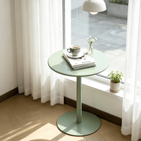 Table basse ronde en fer colorée de style nordique, minimaliste et moderne, en métal, pour chambre, salon, balcon, meubles de maison