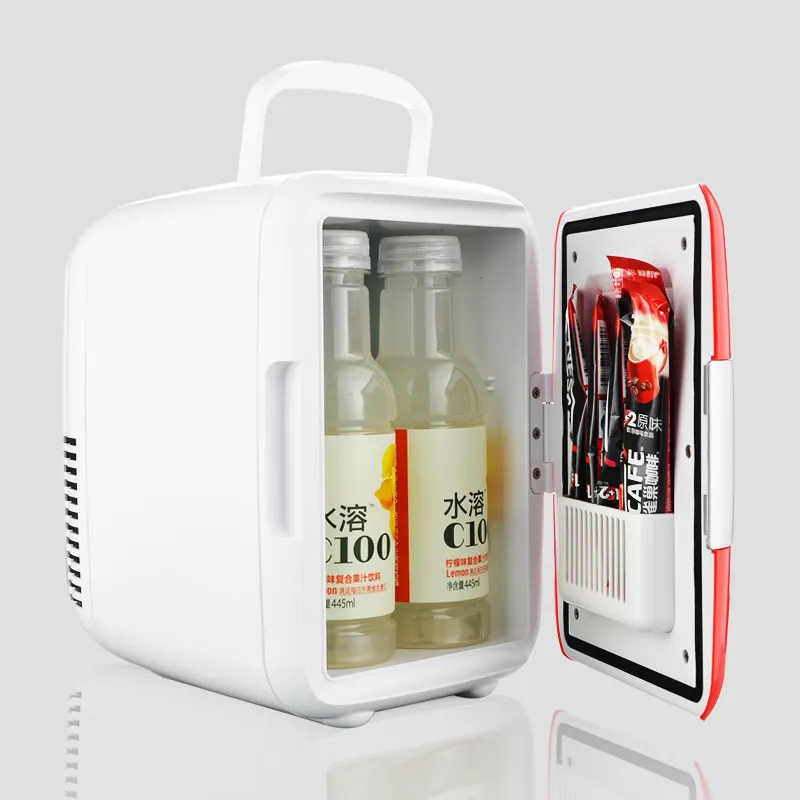 Botol Minuman Listrik Pintar Mini 220V 12V, Kulkas 4L untuk Penggunaan Hotel Kamar Tidur Mobil
