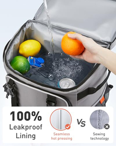 Sac à dos à roulettes 50-en-1 à double compartiment avec poignée double, sac isotherme souple de voyage avec roues pour femme, sac isotherme de plage 30L - Product Image 3