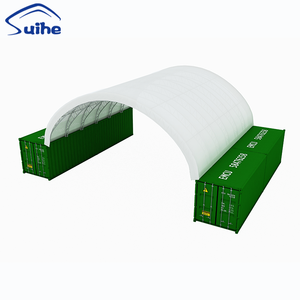 Abri de conteneur de haute qualité avec structure en acier et couverture en PVC, abri dôme pour conteneur - Product Image 1