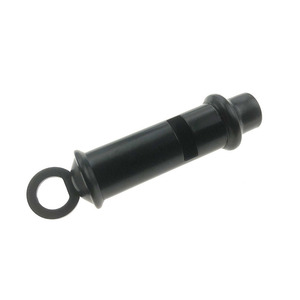 Metal Survival Whistle Black Outdoor Camping Durable With Metal Head Strap And Keychain Handle - Product Image 5
