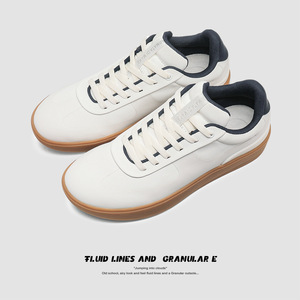 Chaussures décontractées sportives tendance 2025 pour hommes et femmes, respirantes, à lacets, antidérapantes, couleur unie, simples - Product Image 2