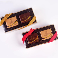 Cajas de Embalaje de Cartón de Grado Alimenticio Ecológicas Personalizadas de Fábrica de Alta Calidad con Tapa Transparente de PVC para Chocolate