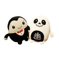 Citrouille douce personnalisée Halloween peluches jouets en gros Halloween science monstre jouets en peluche moelleux Halloween chauve-souris peluches poupées