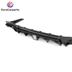 2017 + année classe E diffuseur arrière en Fiber de carbone lèvres W213 E63 style fusée diffuseur de pare-chocs arrière embouts d'échappement silencieux Auto nouveau <span class=keywords><strong>TT</strong></span> - Product Image 4