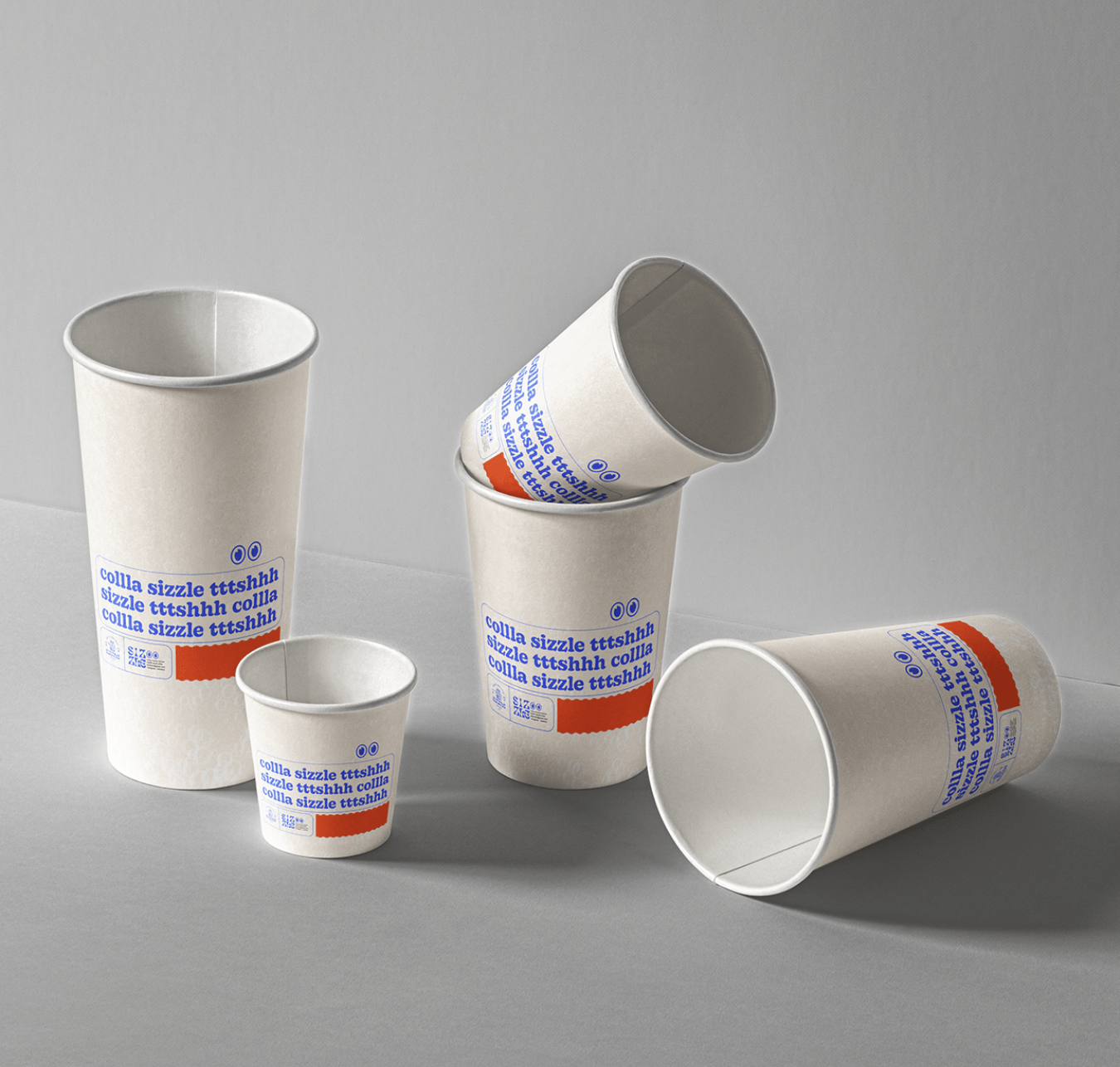 Takeaway Paper Cups Custom Printed Disposable Single Wall Kraft Paper Hot Coffee Cup With Lid