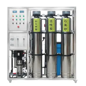 Nuevo Sistema de máquina pura de laboratorio PLC planta equipo de tratamiento de agua portátil Osmosi inverso con Uv