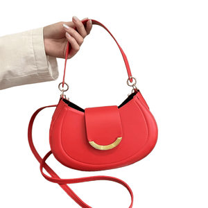 Bolso de Hombro Estilo Coreano Retro para Mujer, Nueva Moda Primavera 2025, Bolso de Mano de Cuero PU de Color Sólido con Cierre Abierto, Venta al por Mayor - Product Image 5