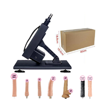 Machine sexuelle automatique à poussée vibrante pour femmes, électrique, à vitesse réglable, avec dildos réalistes