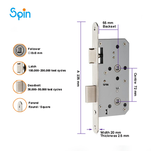Hiện Đại Sang Trọng 304 Thép Không Gỉ Chống Trộm Cửa Xử Lý <span class=keywords><strong>Lockset</strong></span> Với Key Đánh Bóng Kết Thúc Cho Biệt Thự Phòng Tắm Khách Sạn Ngoài Trời - Product Image 4