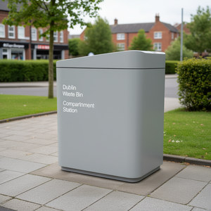 Dublin Waste <b>Bin</b> 150 L Triple Compartment Recycling Station - Product Image 3