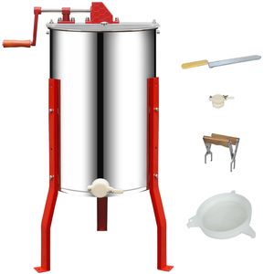 Witbee Extractor de Miel Manual de 2 Cuadros con Engranajes de Acero Inoxidable, Kit de Inicio para Apicultura, en Stock en EE. UU. - Product Image 6