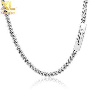 Collar de Cadena Cubana de Acero Inoxidable de 6 mm, Chapado en Oro de 18 Quilates, 0.3 m, para Hombre y Mujer, 24 Pulgadas, Venta al por Mayor - Product Image 5