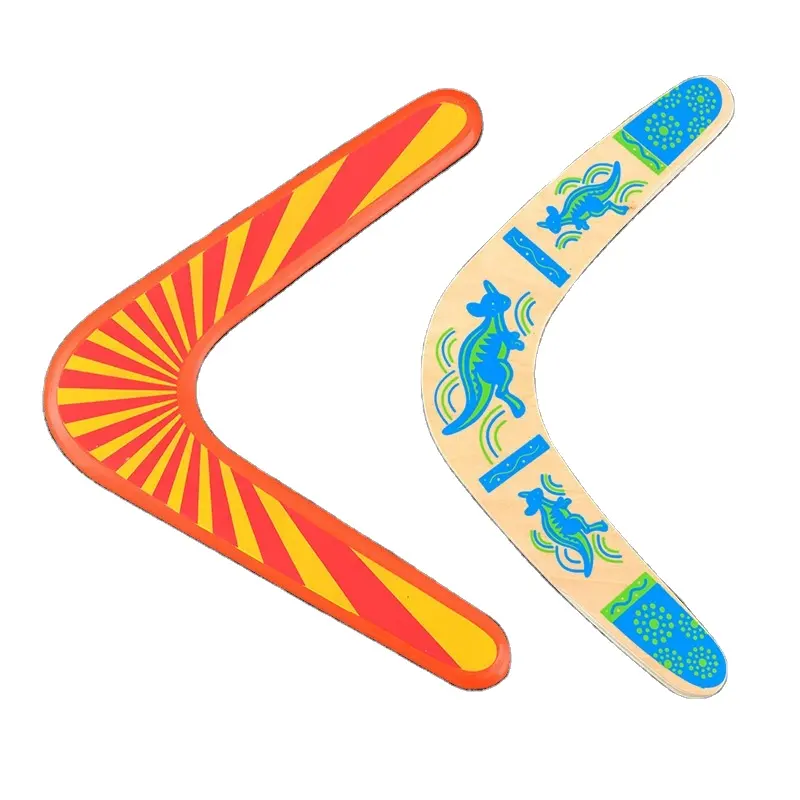 Wooden Flying Discs Boomerangs Outdoor Toys Kids Flying Game Aero Outdoor Sports Drone Australian Style New Product Ideas 2021