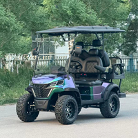 Quadricycle électrique urbain à 4 roues avec toit antichoc, mini-voiture électrique, chariots de golf pour adultes
