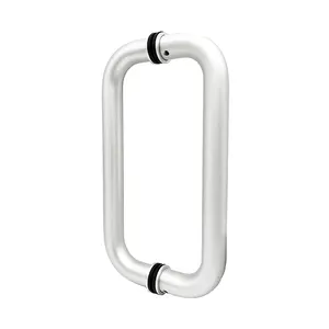 oem golden supplier bathroom t bar cycle aluminum alloy solid die casting glass door pull handle