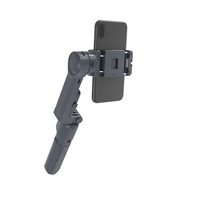 Vente chaude Stabilisateur de cardan pour smartphone à axe unique intégré dans la tige d'extension et la lumière de remplissage adaptée à la caméra d'action et au téléphone