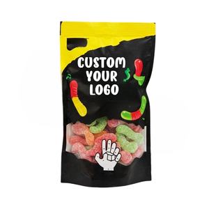 Custom Matte 3.5g Mylar Bags Smell Proof <b>Stand</b> up Pouch Resealable Doypack for Gummy Candy Packaging - Product Image 2