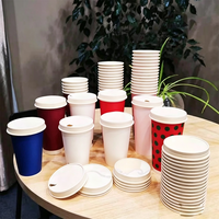 SP5215 Couvercles en papier compostables PLA de qualité alimentaire pour gobelets à café jetables