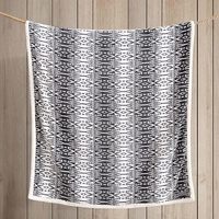 Vente en gros de couverture de lit en molleton de flanelle de Noël draps de lit canapé Sherpa Plaid fabrication de décoration intérieure d'hiver technique tissée